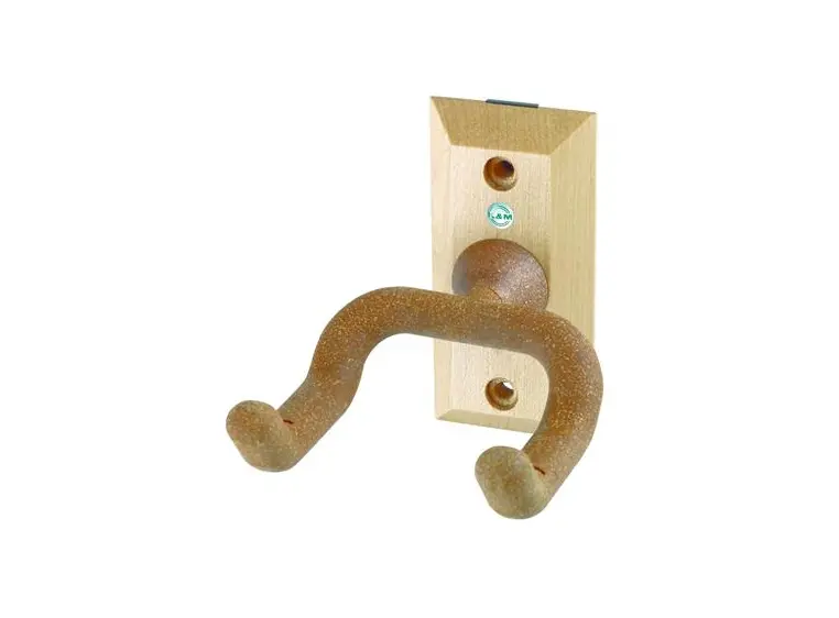 K&M 16220 Gitar veggoppheng i tre,gaffel i kork 